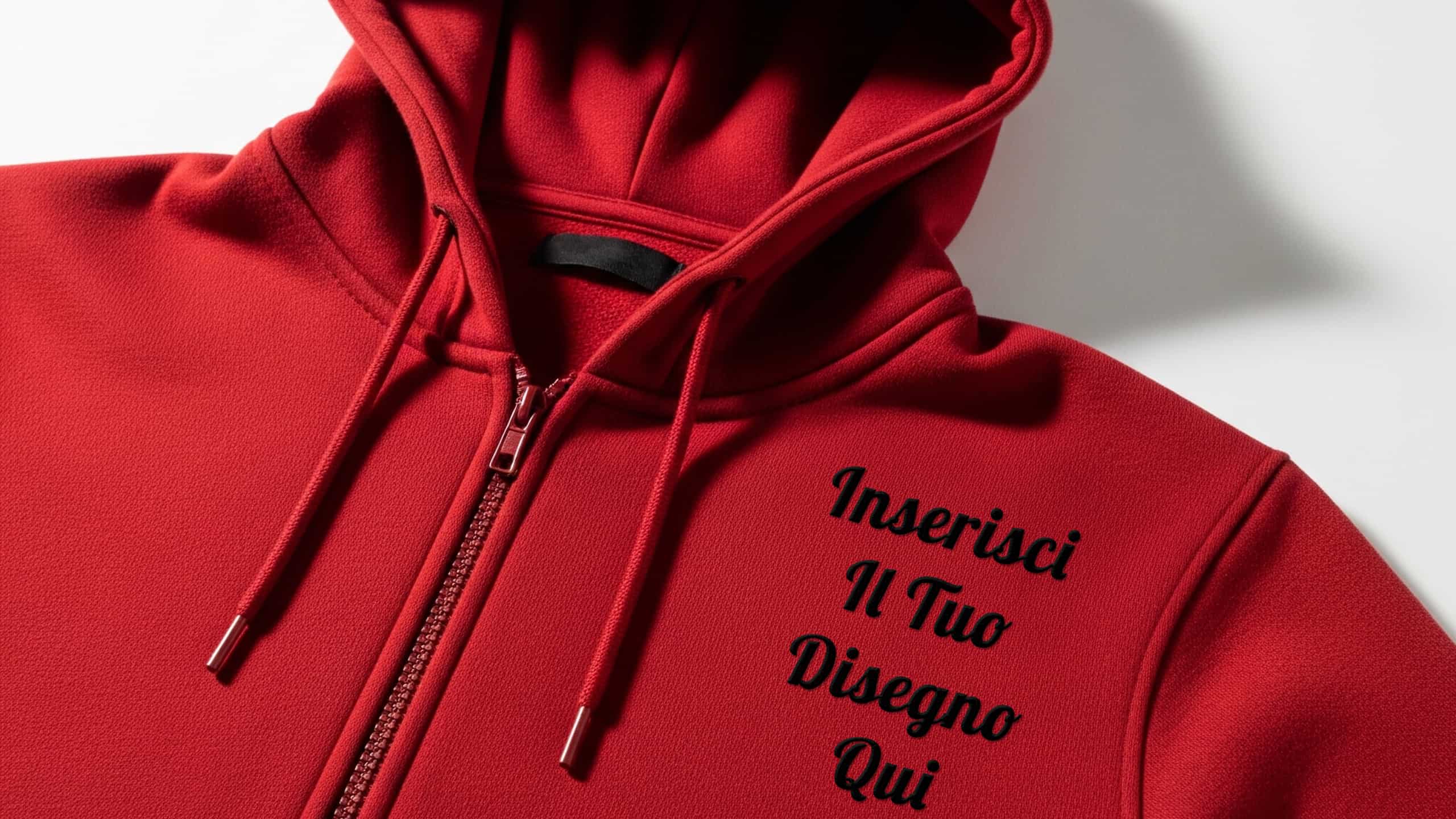 Hero Felpa Zip Personalizzata Ricamo