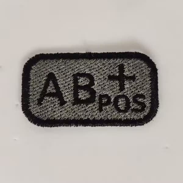 Patch Gruppo Sanguigno Arrotondato