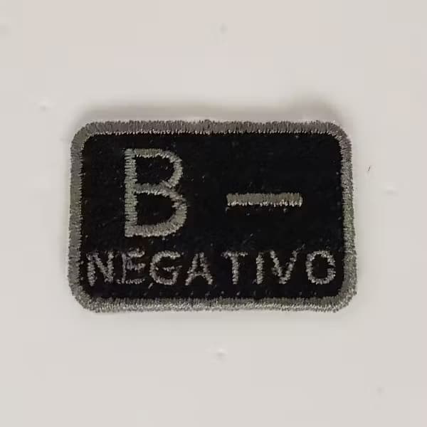 Patch Gruppo Sanguigno Scuro