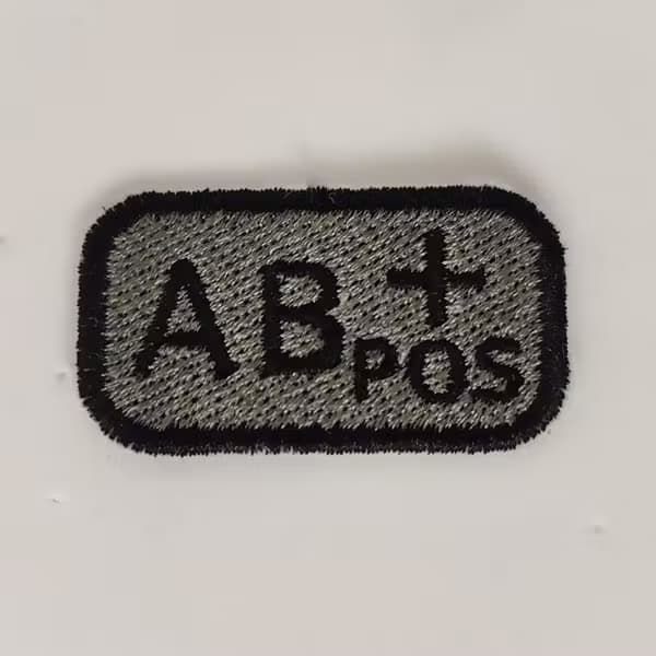Patch Gruppo Sanguigno Arrotondato